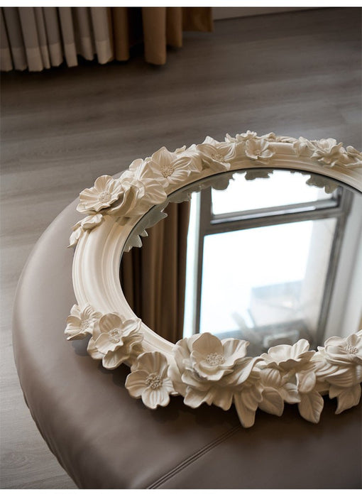 Floral Carve Vanity Mirror - Simprolos