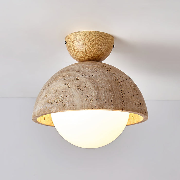 Flore Travertine Bud Ceiling Light - Simprolos