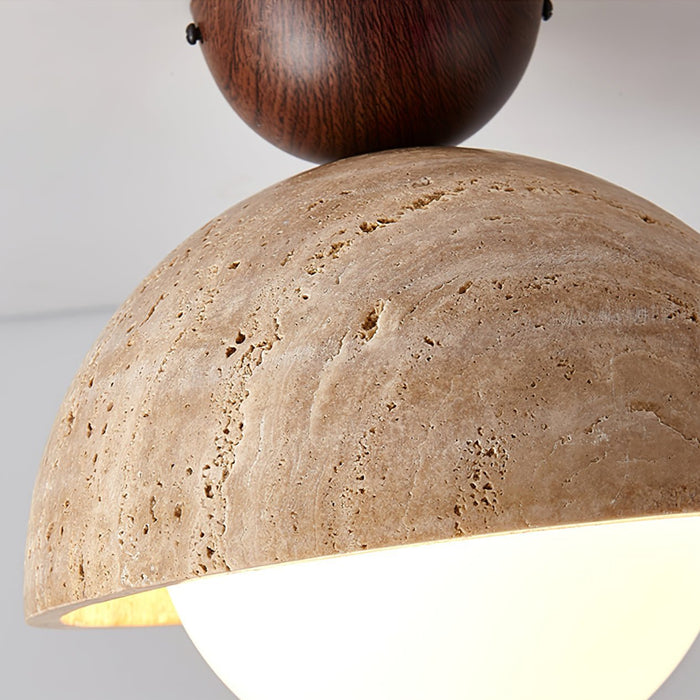 Flore Travertine Bud Ceiling Light - Simprolos