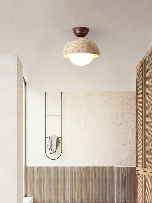Flore Travertine Bud Ceiling Light - Simprolos