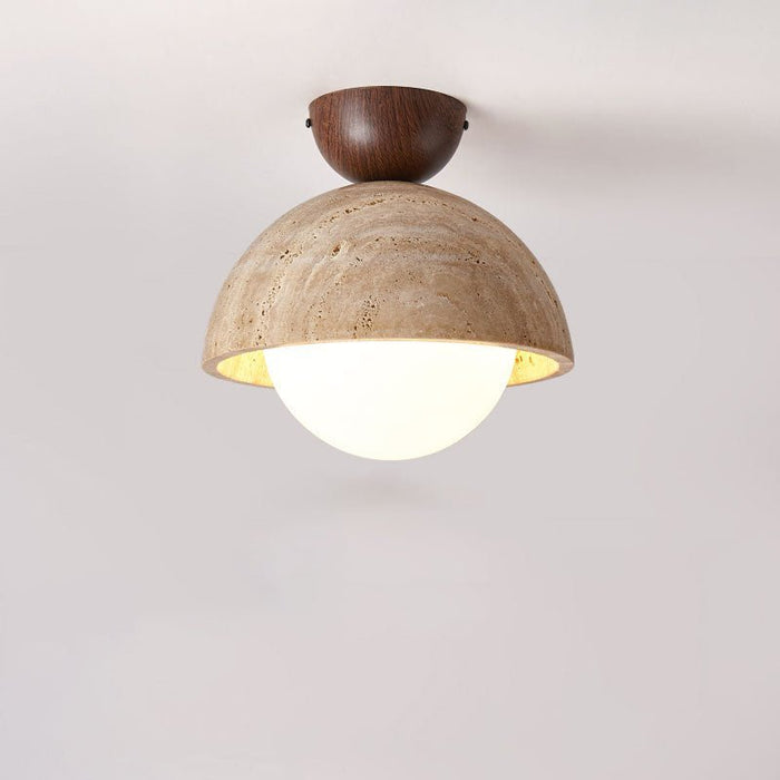 Flore Travertine Bud Ceiling Light - Simprolos