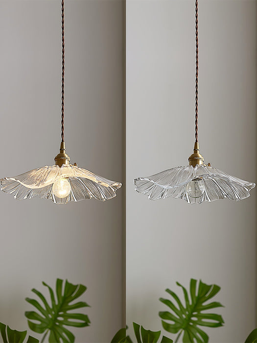 Flower Glass Plug In Pendant Lamp - Simprolos
