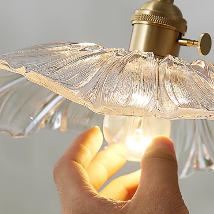 Flower Glass Plug In Pendant Lamp - Simprolos
