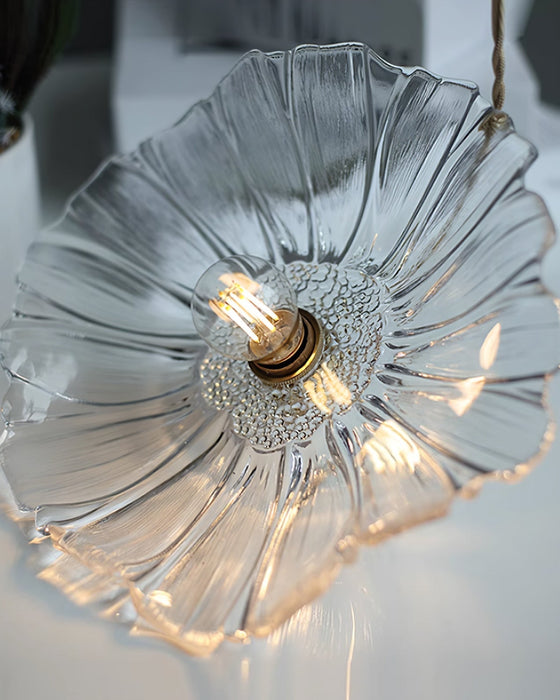 Flower Glass Plug In Pendant Lamp - Simprolos