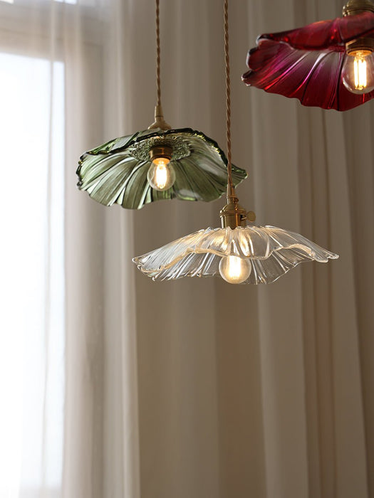 Flower Glass Plug In Pendant Lamp - Simprolos