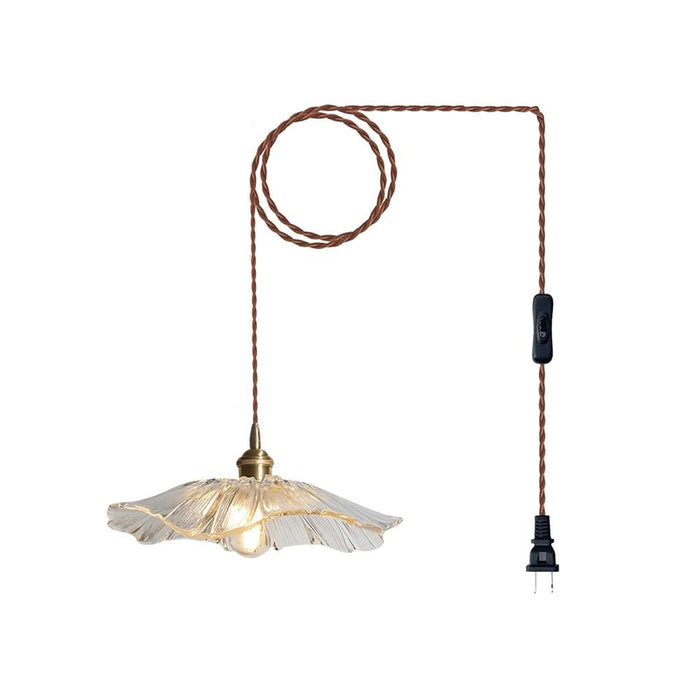 Flower Glass Plug In Pendant Lamp - Simprolos