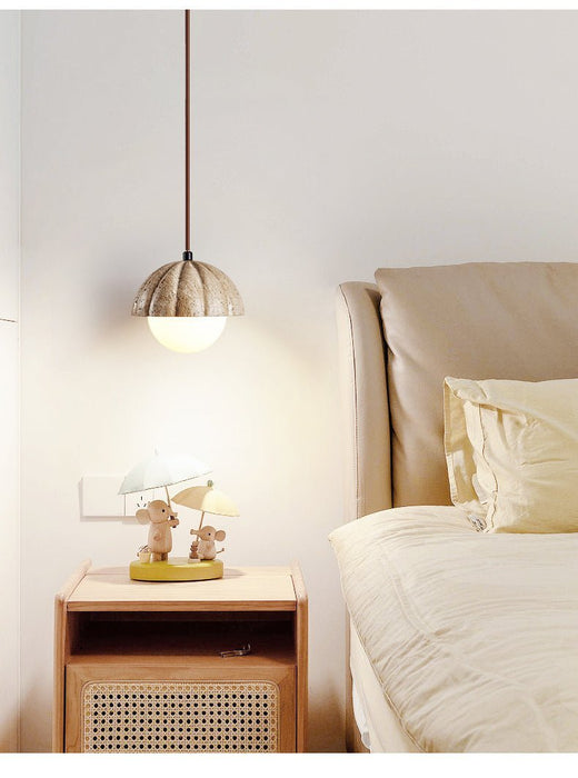Fluted Orb Pendant Lamp - Simprolos