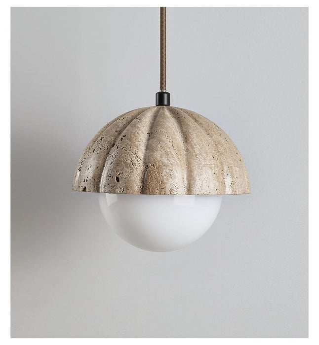 Fluted Orb Pendant Lamp - Simprolos