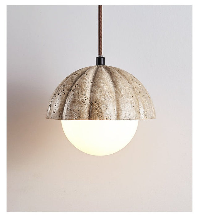 Fluted Orb Pendant Lamp - Simprolos