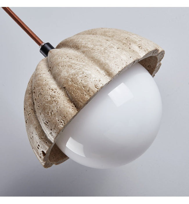 Fluted Orb Pendant Lamp - Simprolos