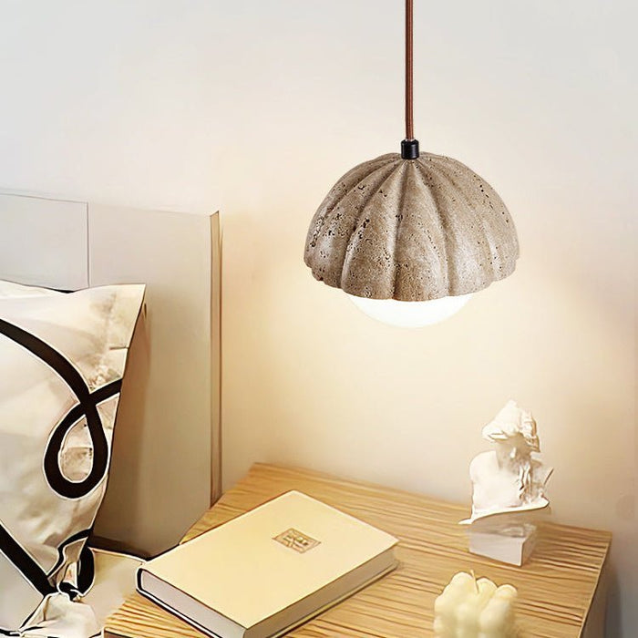 Fluted Orb Pendant Lamp - Simprolos