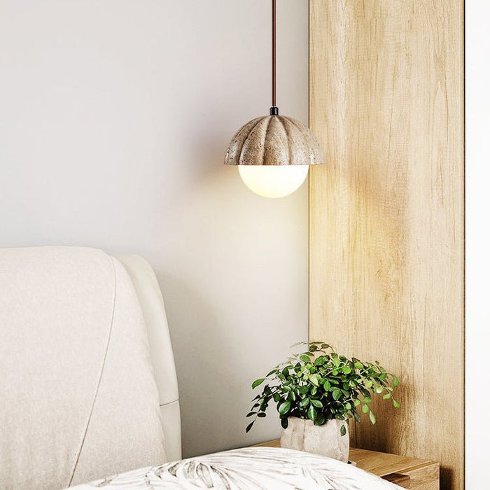 Fluted Orb Pendant Lamp - Simprolos