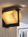 Folded Halo Alabaster Wall Sconce - Simprolos