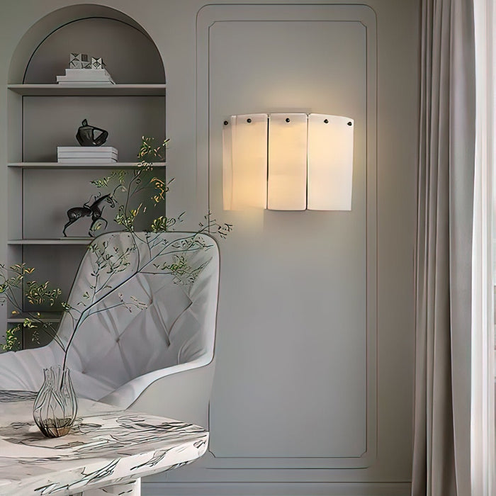 Fractured Alabaster Wall Sconce - Simprolos
