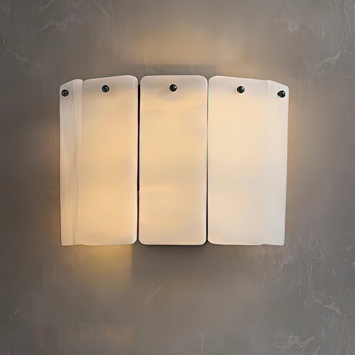Fractured Alabaster Wall Sconce - Simprolos