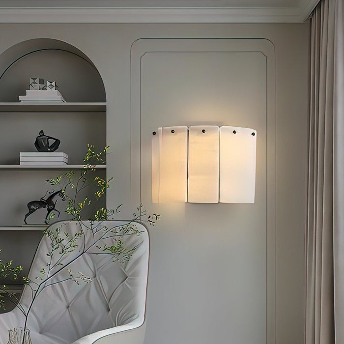 Fractured Alabaster Wall Sconce - Simprolos