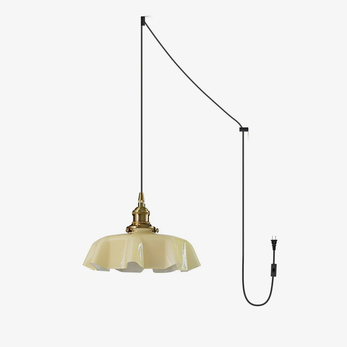 French Flower Pendant Swag Light - Simprolos