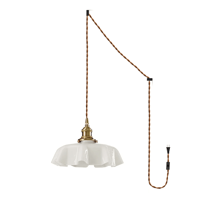 French Flower Pendant Swag Light - Simprolos