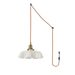French Flower Pendant Swag Light - Simprolos