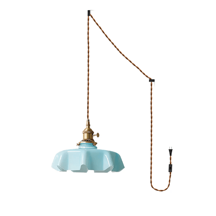 French Flower Pendant Swag Light - Simprolos
