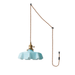 French Flower Pendant Swag Light - Simprolos