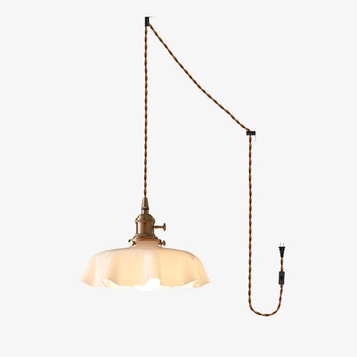 French Flower Pendant Swag Light - Simprolos