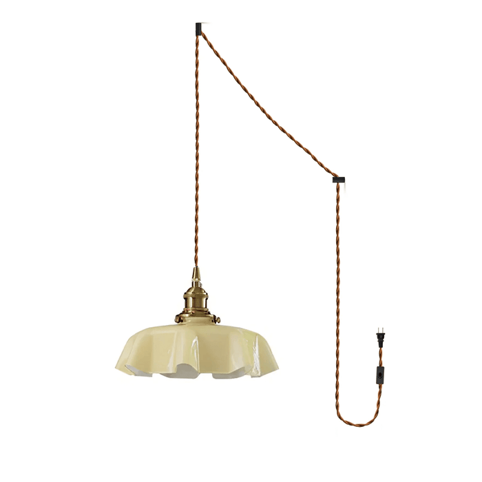 French Flower Pendant Swag Light - Simprolos