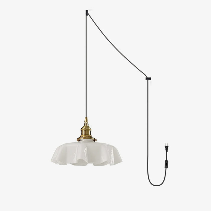 French Flower Pendant Swag Light - Simprolos