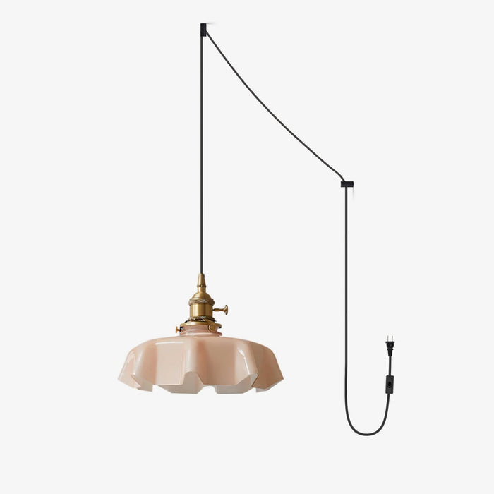 French Flower Pendant Swag Light - Simprolos