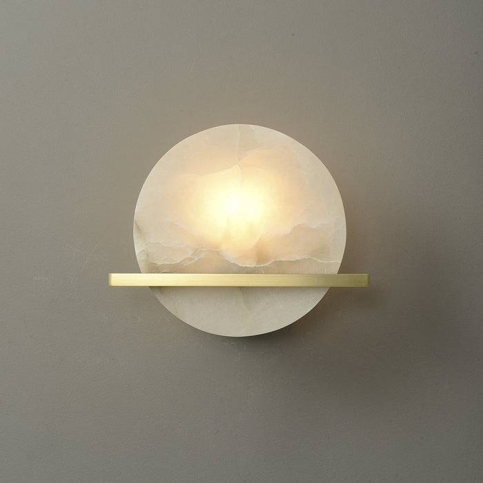 Frosted Echo Alabaster Wall Lamp - Simprolos