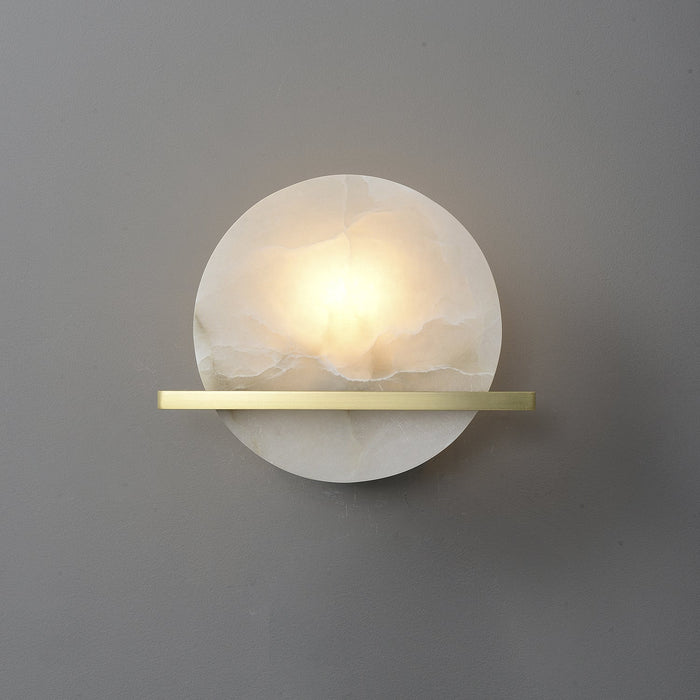 Frosted Echo Alabaster Wall Lamp - Simprolos