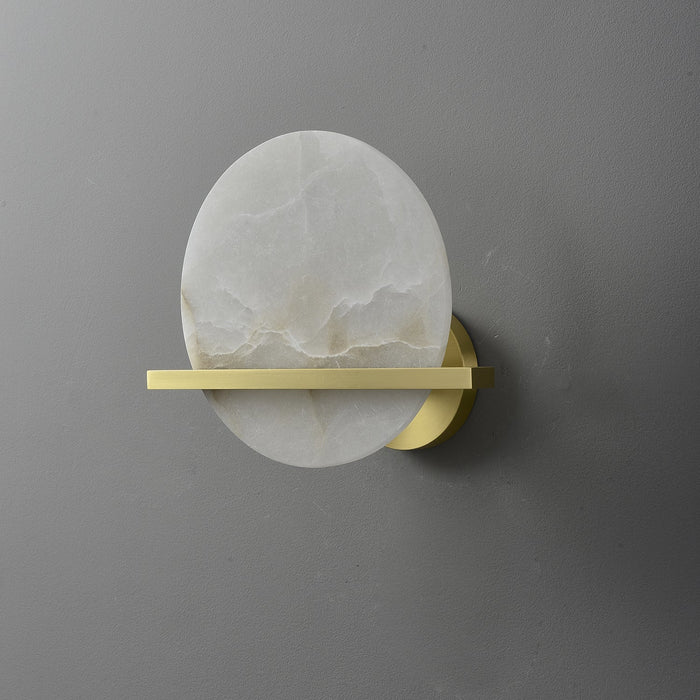 Frosted Echo Alabaster Wall Lamp - Simprolos
