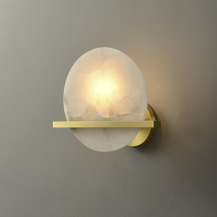 Frosted Echo Alabaster Wall Lamp - Simprolos