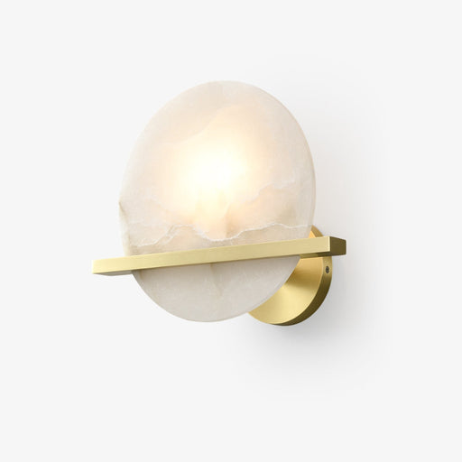 Frosted Echo Alabaster Wall Lamp - Simprolos