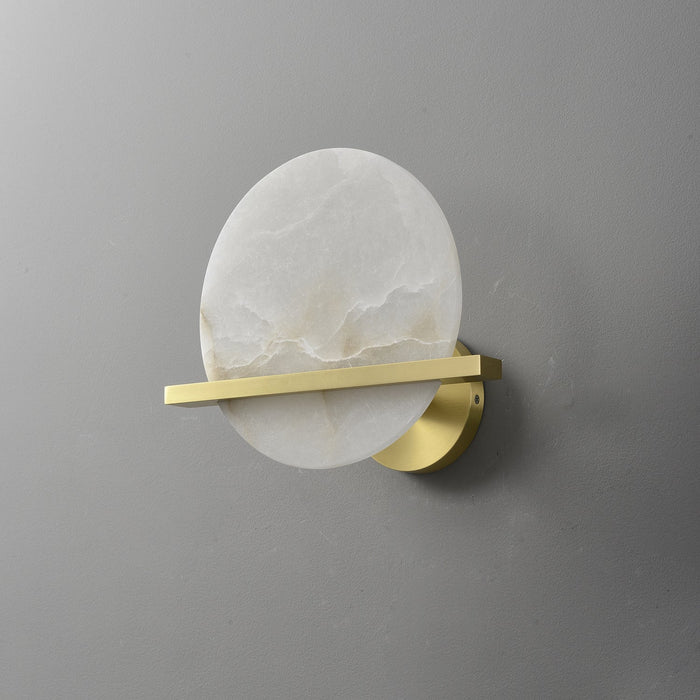 Frosted Echo Alabaster Wall Lamp - Simprolos