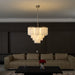Frosted Glass Cascade Chandelier - Simprolos