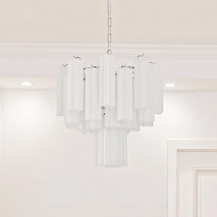 Frosted Glass Tubes Chandelier - Simprolos