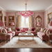 Fuchsia Prism Empire Chandelier Vakkerlight
