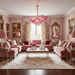 Fuchsia Prism Empire Chandelier Vakkerlight