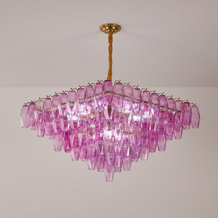 Fuchsia Prism Empire Chandelier - Simprolos