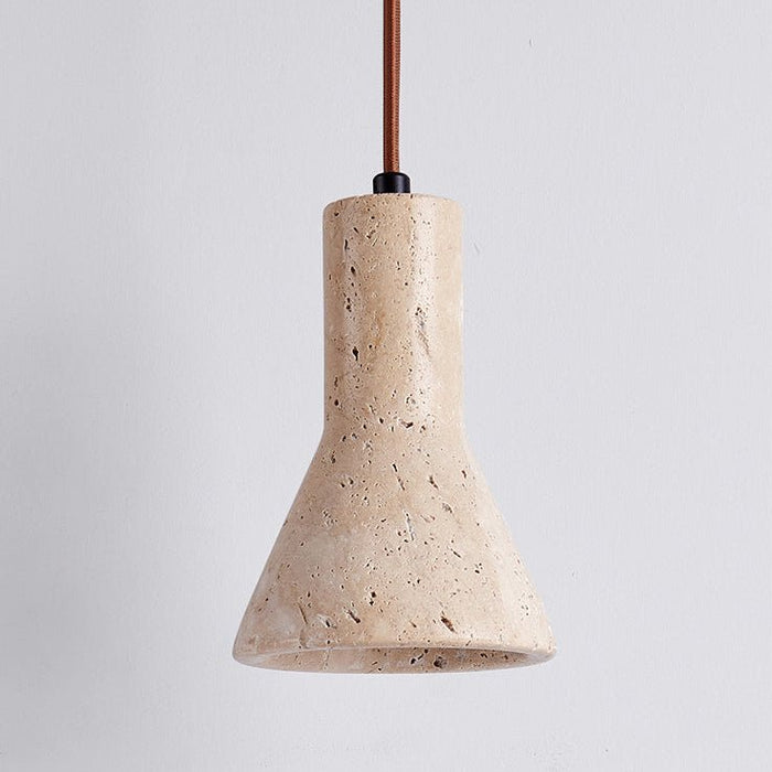 Funnel Travertine Pendant Lamp - Simprolos