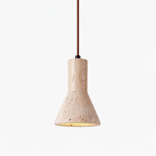 Funnel Travertine Pendant Lamp - Simprolos