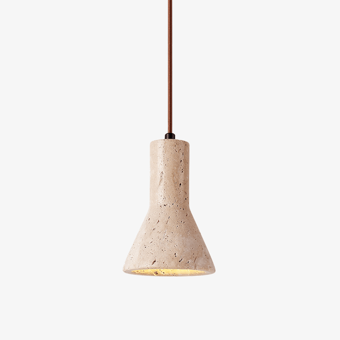 Funnel Travertine Pendant Lamp - Simprolos