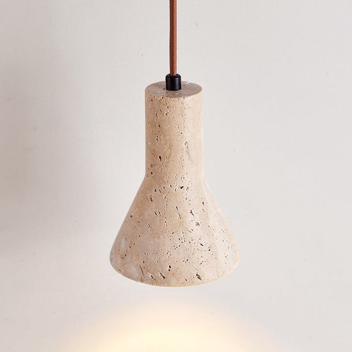 Funnel Travertine Pendant Lamp - Simprolos