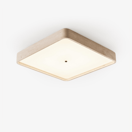 Geo Travertine Square Ceiling Light - Simprolos
