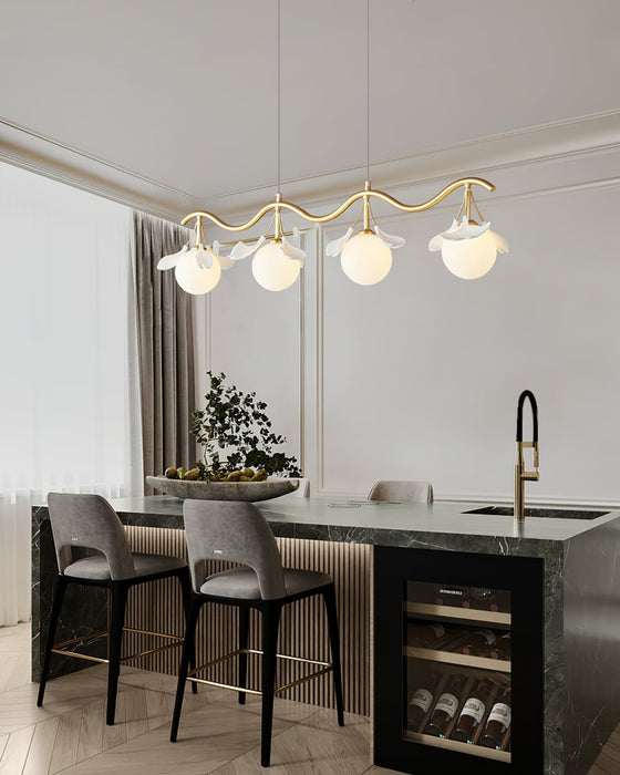 Gingko Orb Chandelier - Simprolos