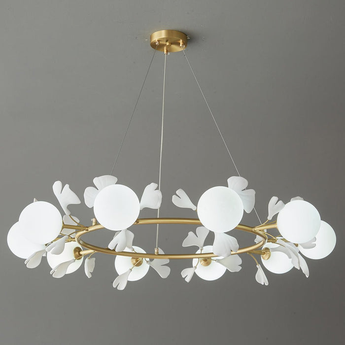 Gingko Orb Chandelier - Simprolos