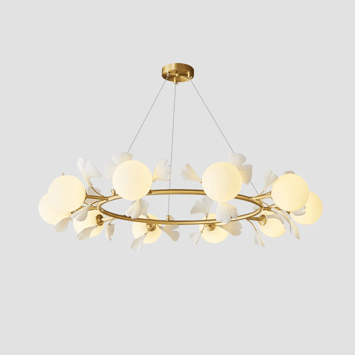Gingko Orb Chandelier - Simprolos