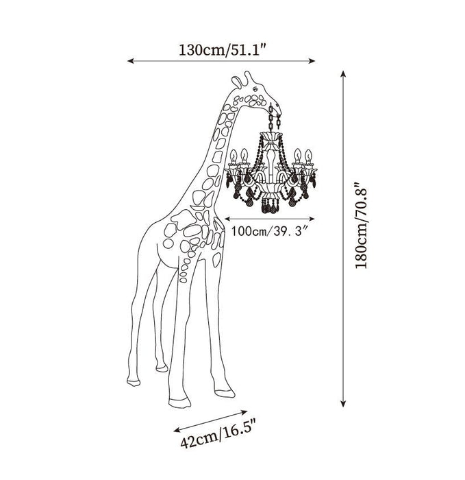 Giraffe Sculpture Floor Lamp - Simprolos