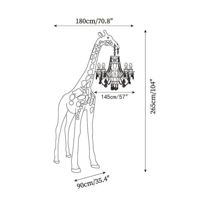 Giraffe Sculpture Floor Lamp - Simprolos